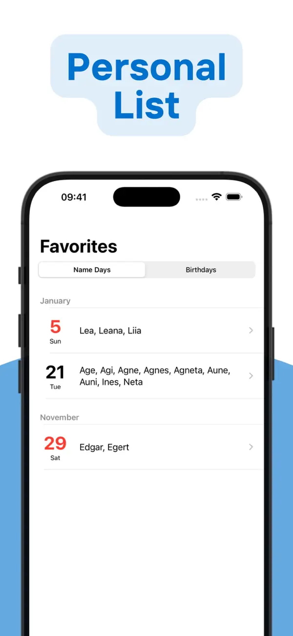 Estonian Name Days screenshot 3