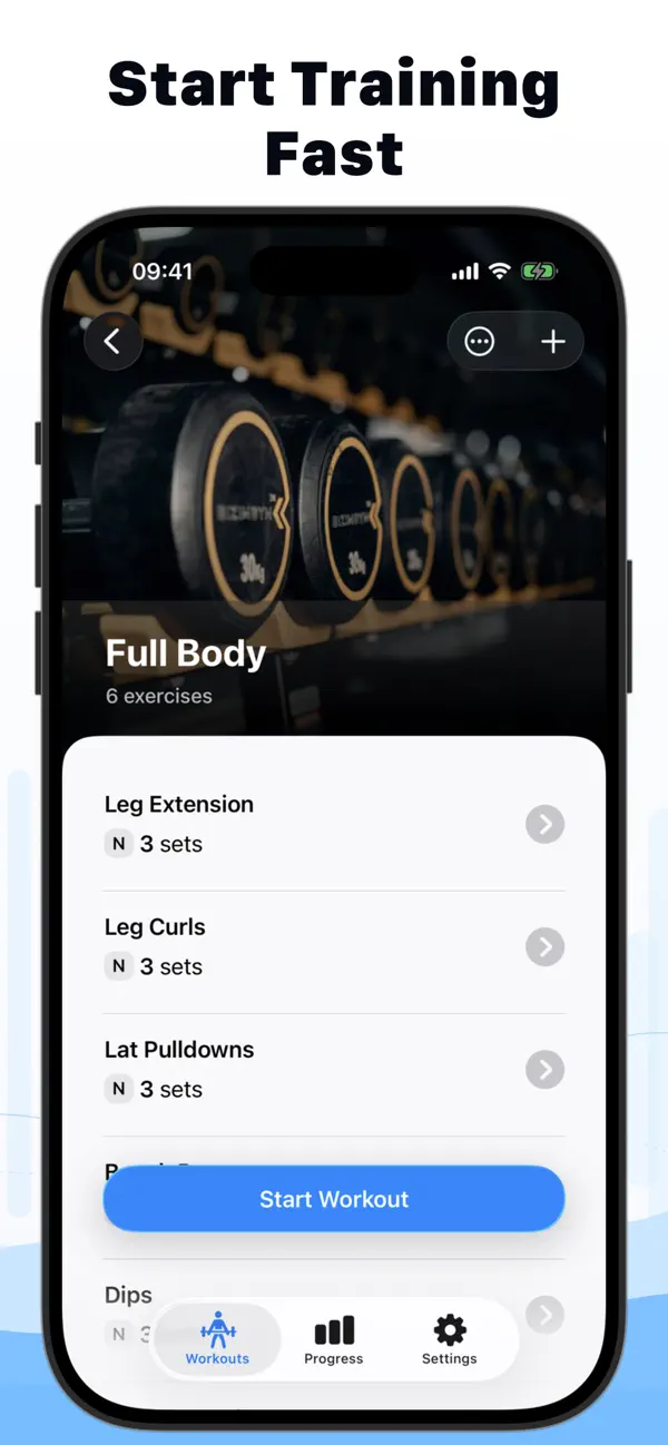 Weights Simple Workout Log screenshot 2