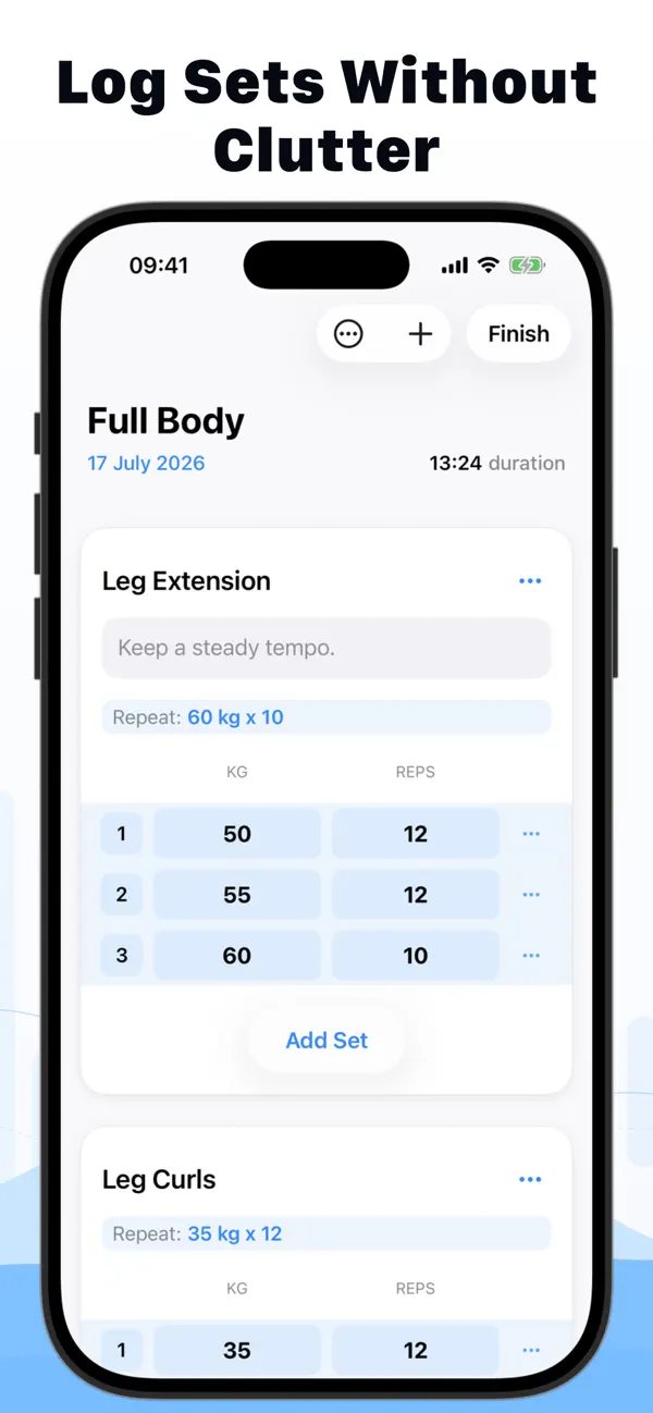 Weights Simple Workout Log screenshot 3